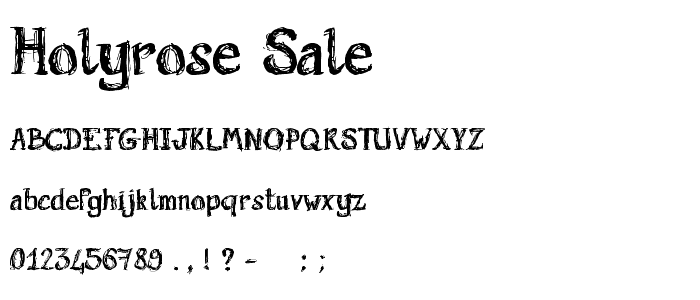 Holyrose Sale font